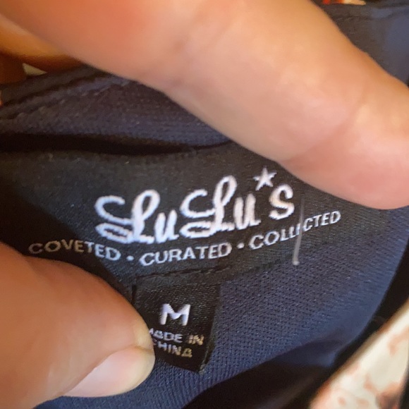 🌸 NWOT Lulu's Dresses | Lulus SHIFTING Dears Navy Blue Floral Shift Dress🌸 - Picture 10 of 11